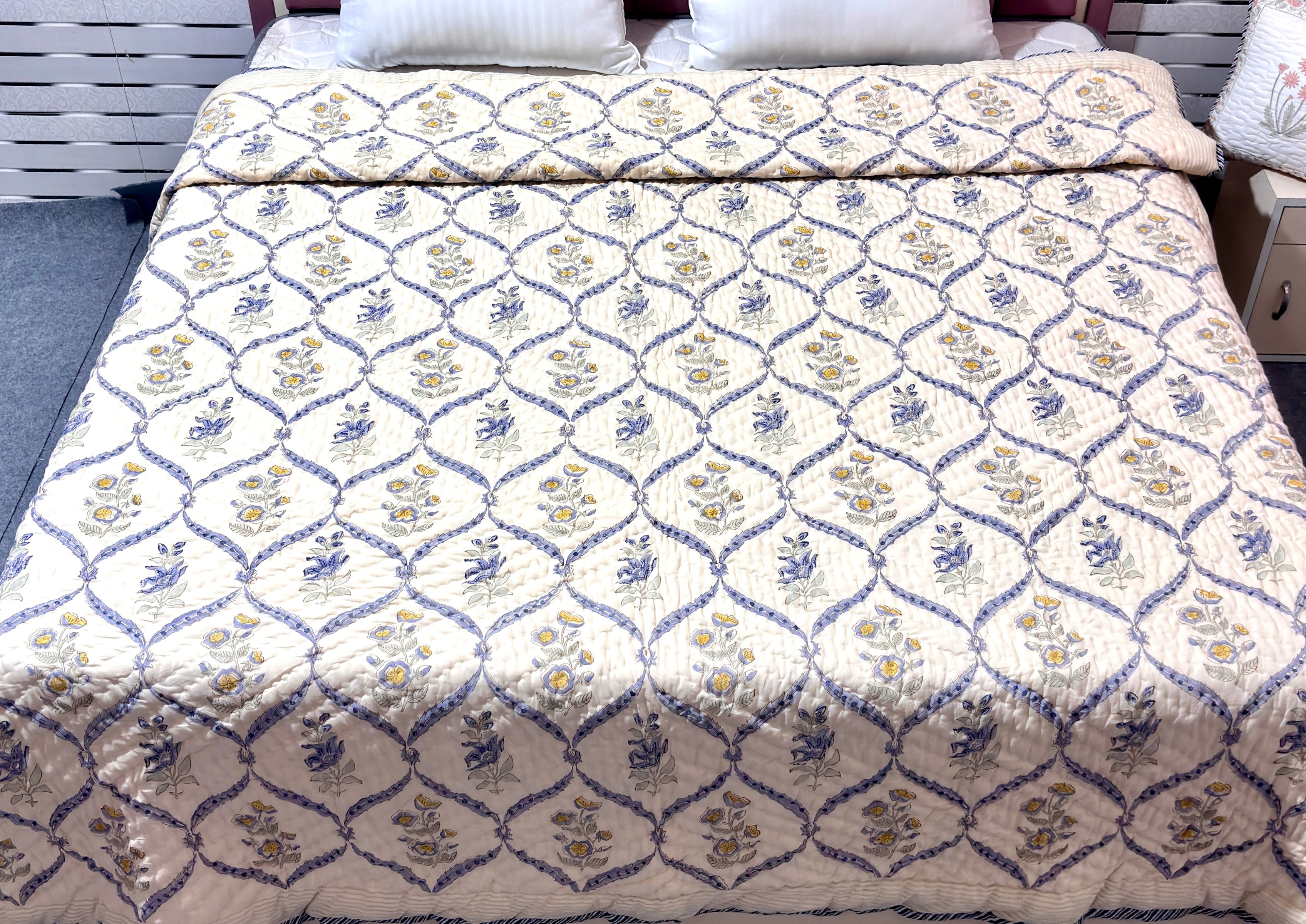 Handblock printed Quilt