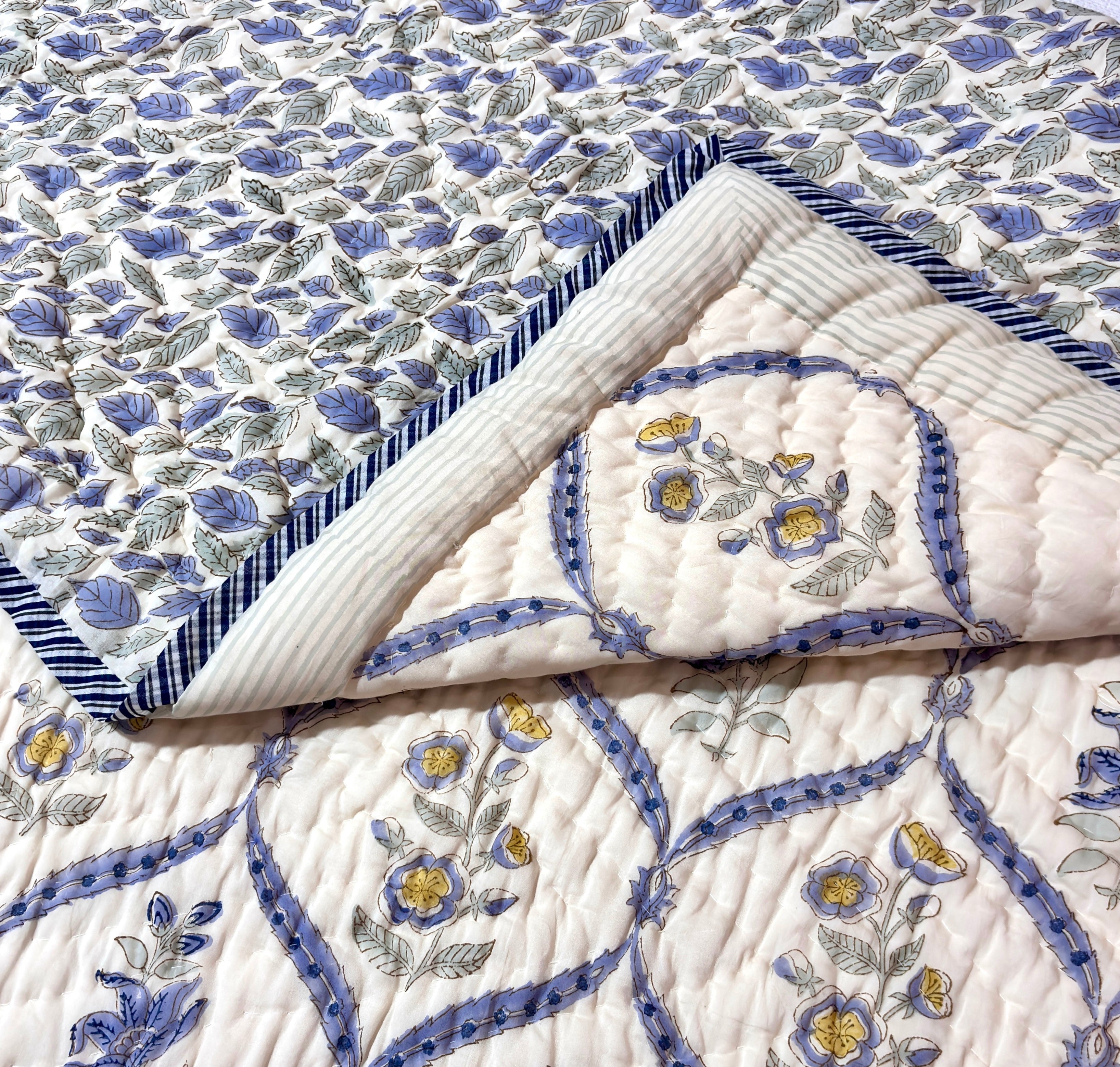 Handblock printed Quilt