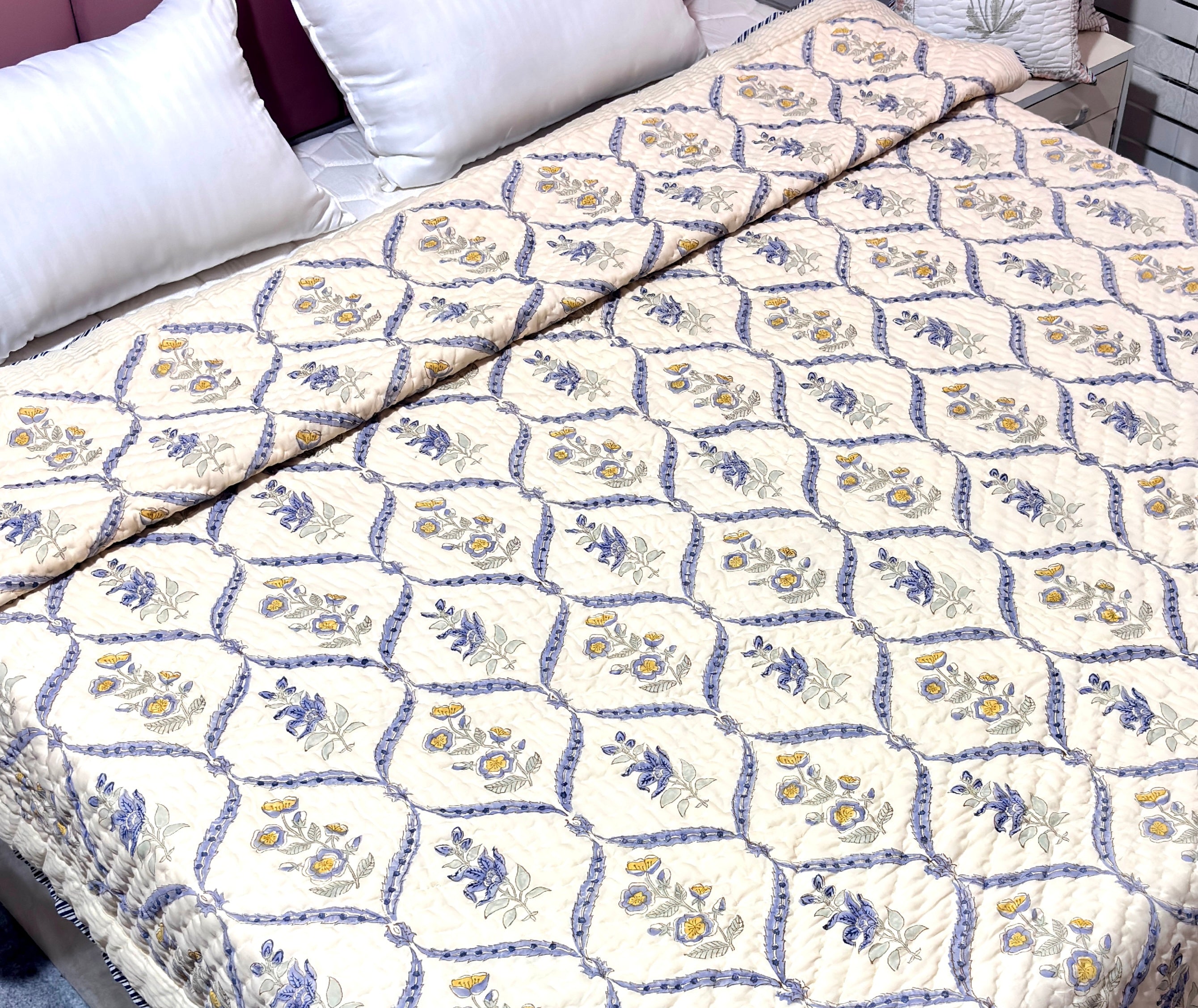Handblock printed Quilt