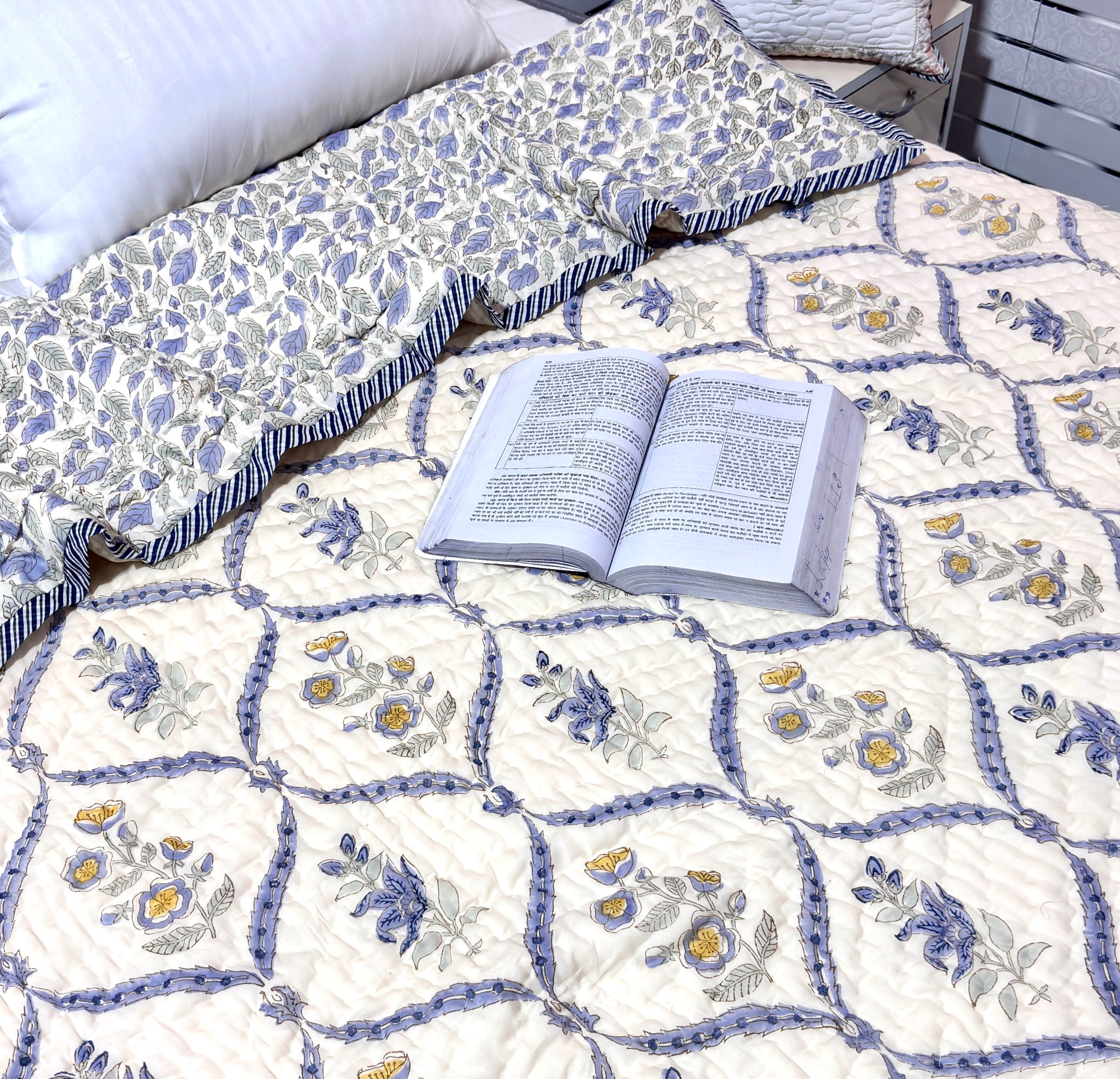 Handblock printed Quilt
