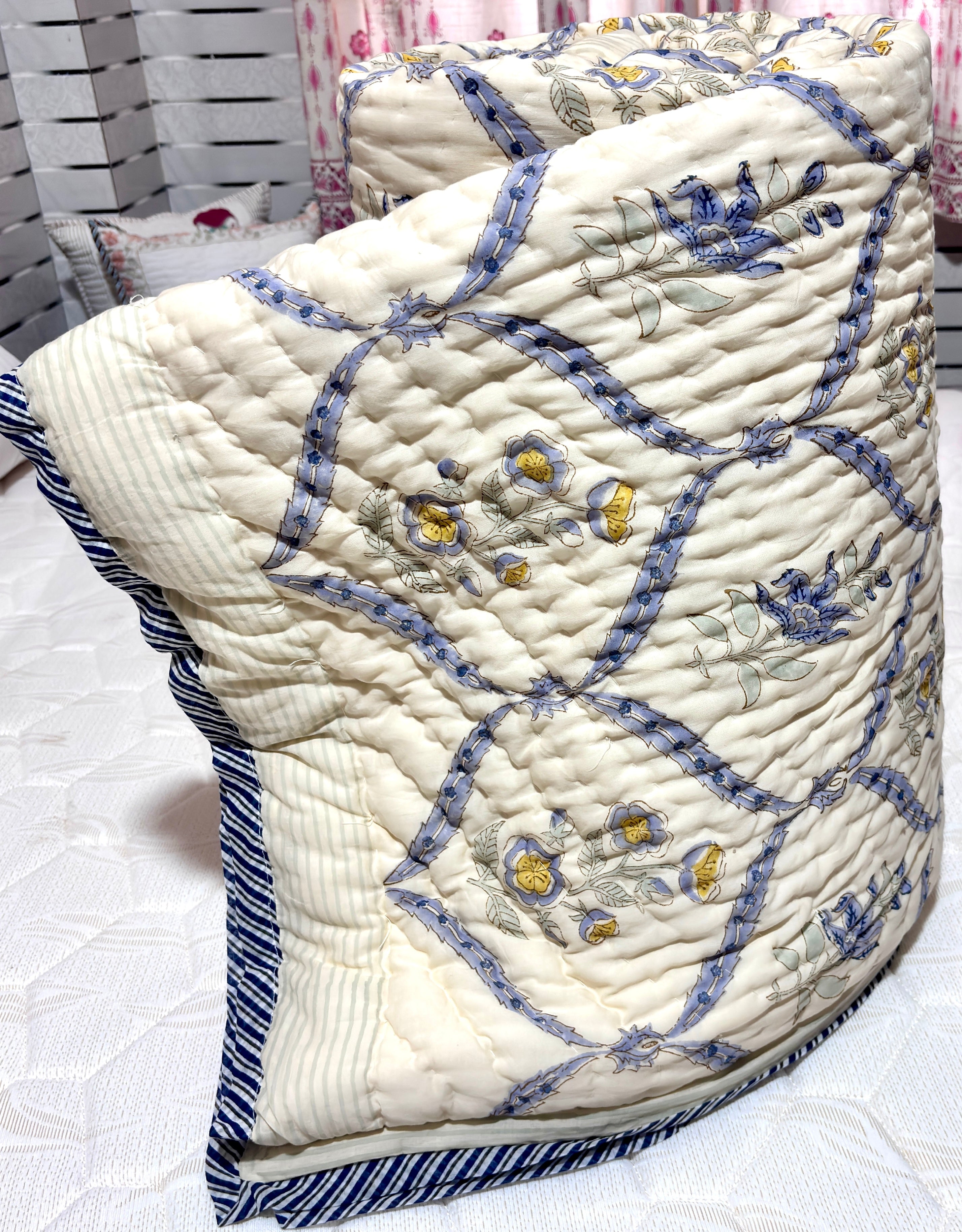 Handblock printed Quilt