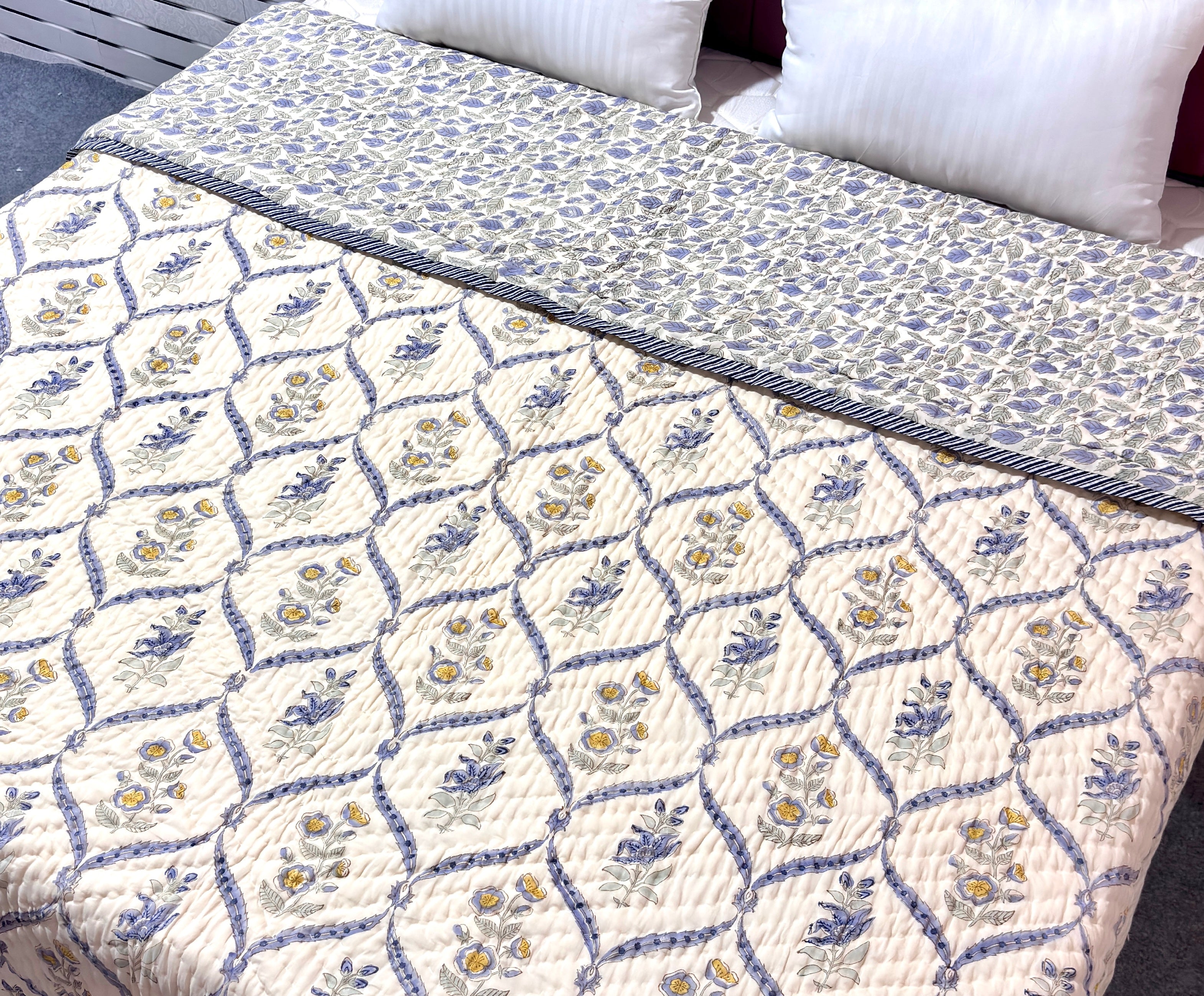 Handblock printed Quilt